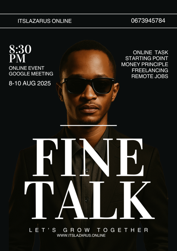 Black and White Fashion Magazine Cover Fine Talk Digital Session Record