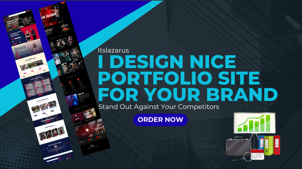 Online presentation design, a nice porfolio design from itslazarus online