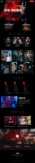 Fitness website design by itslazarus, lazarus